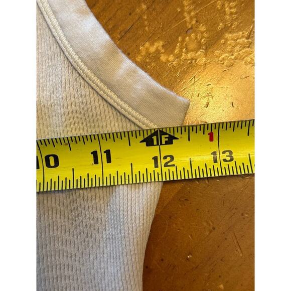 Skims Tank Mini Dress Ribbed Knit Sleeveless Scoop Neckline Beige Size Small - Picture 10 of 11